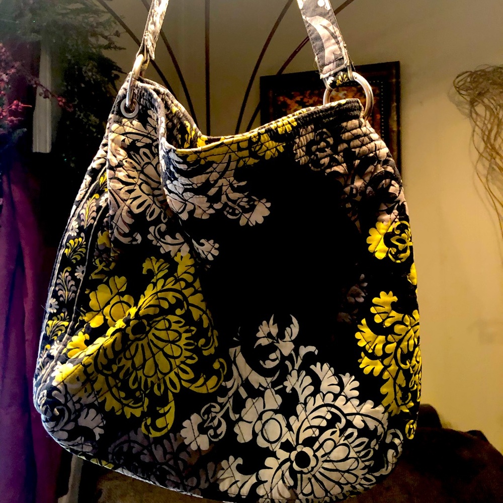 Vera Bradley purse. Lime green, black & white. Yellow inside.